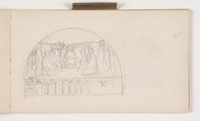 Boceto para el Relieve del Tímpano en el Ayuntamiento de Copenhague de Agnes Slott Møller