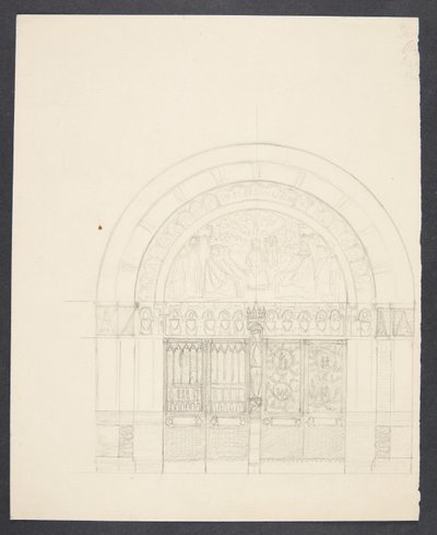 Boceto para la decoración de la entrada del Ayuntamiento de Copenhague de Agnes Slott Møller