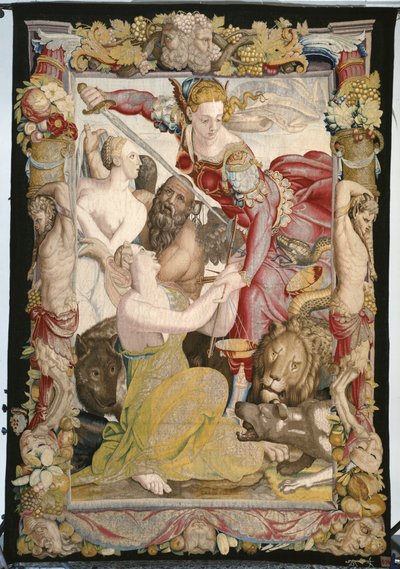 La justicia reparte inocencia de Agnolo (after) Bronzino
