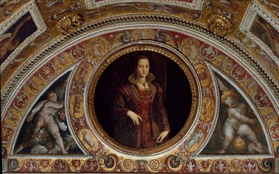 Retrato de Eleonore de Toledo de Agnolo (after) Bronzino