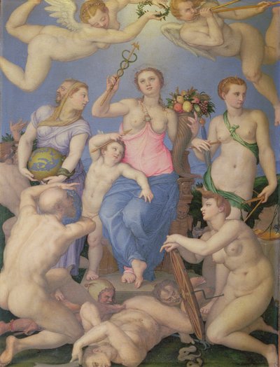Alegoría de la felicidad, c.1567 de Agnolo Bronzino