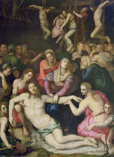 Descendimiento de la cruz de Agnolo Bronzino