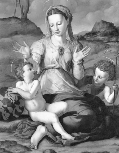 Madonna y el Niño con San Juan de Agnolo Bronzino