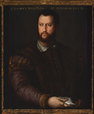 Retrato de Cosimo I de Medici, 1566 de Agnolo Bronzino