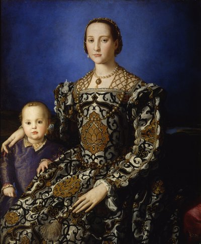 Retrato de Eleonora de Toledo con su hijo Giovanni de Agnolo Bronzino