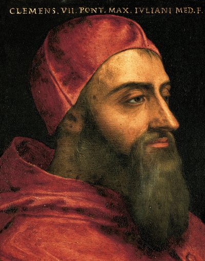 Retrato del Papa Clemente VII de Agnolo Bronzino