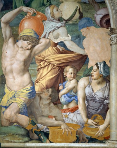 La caída del maná de Agnolo Bronzino
