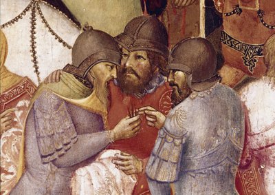 Crucifixión (detalle) de Agnolo Gaddi