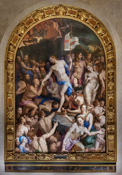 Capilla de los Medici: Descenso de Cristo al Limbo de Agnolo Bronzino