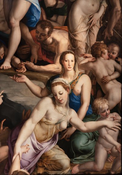 Capilla de los Medici: Descenso de Cristo al Limbo, detalle de Agnolo Bronzino