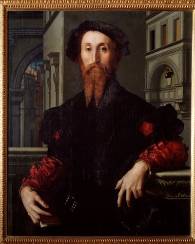 Retrato de Bartolomeo Panciatichi, humanista y político florentino de Agnolo Bronzino