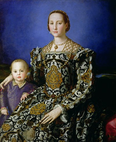 Retrato de Leonor de Toledo y su Hijo, Giovanni de Medici de Agnolo Bronzino