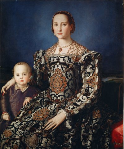 Retrato de Eleonora da Toledo con su hijo Giovanni de Agnolo Bronzino