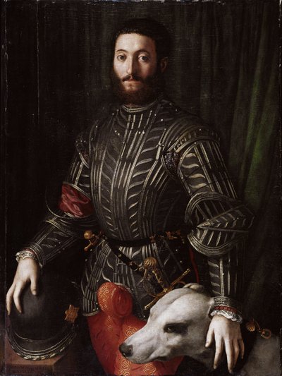 Retrato de Guidobaldo II Della Rovere, Duque de Urbino de Agnolo Bronzino