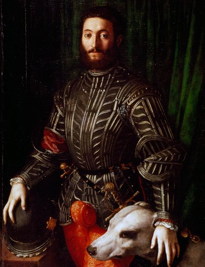 Retrato de Guidobaldo II della Rovere de Agnolo Bronzino