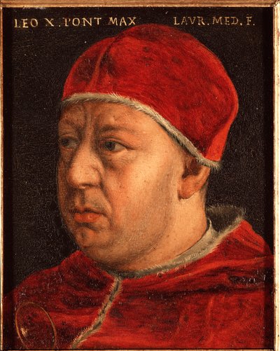 Retrato del Papa León X (Juan de Médici) de Agnolo Bronzino