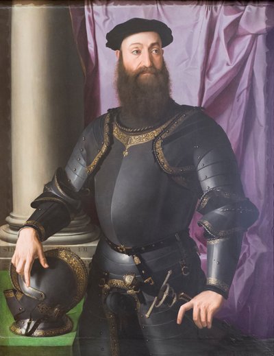 Retrato de Stefano IV Colonna de Agnolo Bronzino