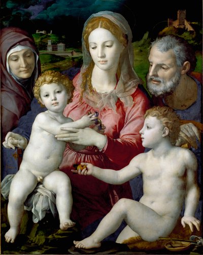 La Sagrada Familia con Santa Ana y el Niño San Juan de Agnolo Bronzino