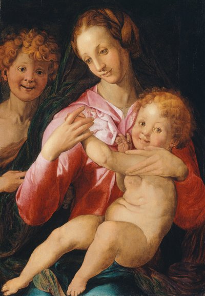 La Virgen y el Niño con el joven San Juan Bautista de Agnolo di Cosimo Bronzino