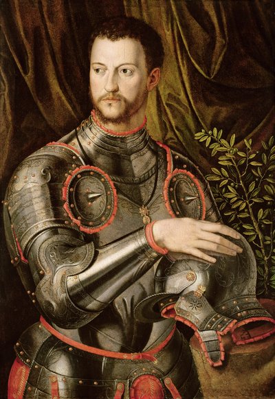 Retrato de Cosimo I, Gran Duque de Toscana de Agnolo studio of Bronzino