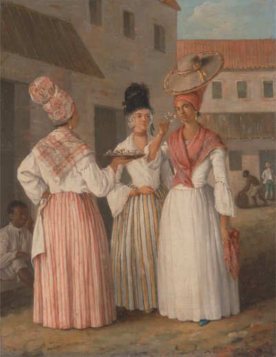 Una florista de las Indias Occidentales y dos otras mujeres libres de color de Agostino Brunias