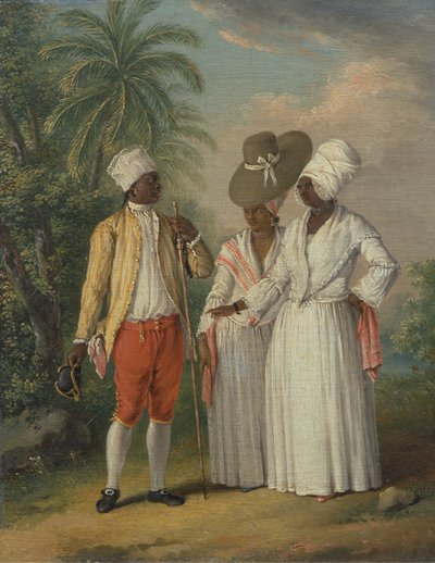 Dominicanos libres de las Indias Occidentales, Nativos libres de Dominica, ca. 1770 de Agostino Brunias