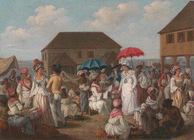 Mercado de Lino, Dominica - Una Escena de Mercado de Agostino Brunias