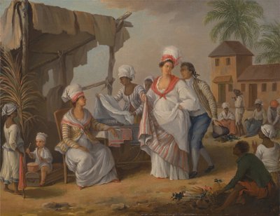 Día de mercado, Roseau, Dominica, ca.1780 de Agostino Brunias