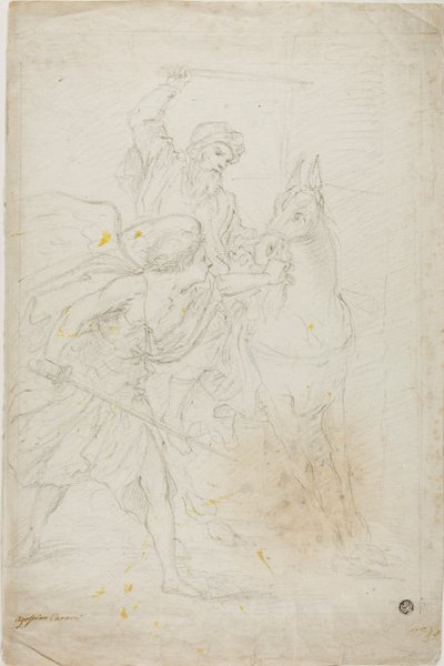 El asno de Balaam de Agostino Carracci