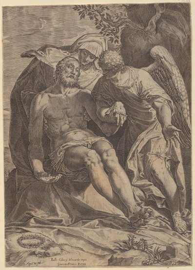 Lamentación de Cristo [Piedad] de Agostino Carracci