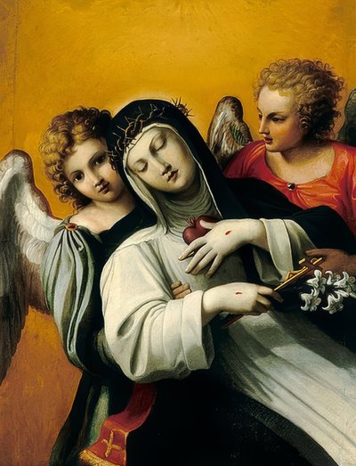 El éxtasis de Santa Catalina de Agostino Carracci