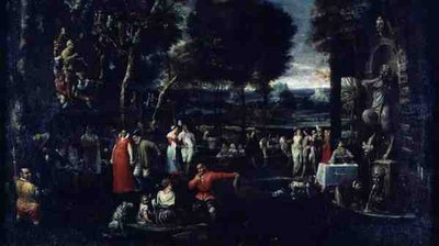 Fiesta Campestre o Fiesta Milán, c.1584 de Agostino Carracci