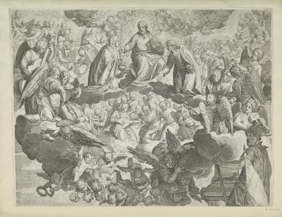 El Martirio de Santa Justina de Padua (mitad superior) de Agostino Carracci