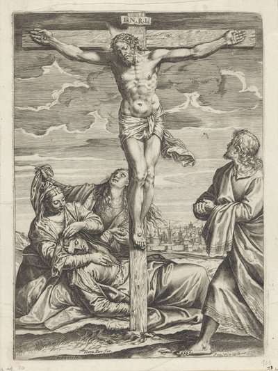Crucifixión de Cristo de Agostino Carracci