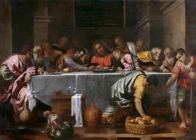 La última cena de Agostino Carracci