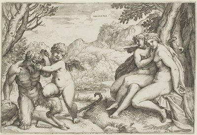 El Amor Conquista Todo de Agostino Carracci