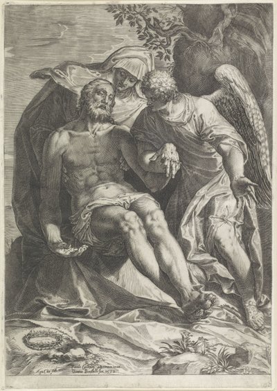 María con el Cuerpo de Cristo (Piedad) de Agostino Carracci
