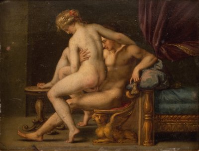 Desnudez con hombre y mujer de Agostino Carracci