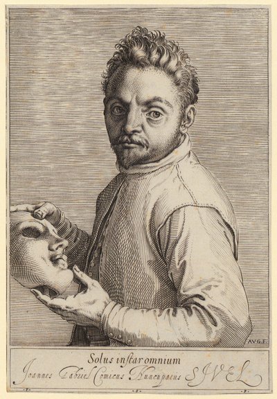 Retrato de Giovanni Gabrielli, llamado «Il Sivello» de Agostino Carracci