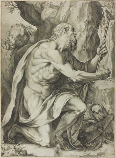 San Jerónimo en penitencia de Agostino Carracci