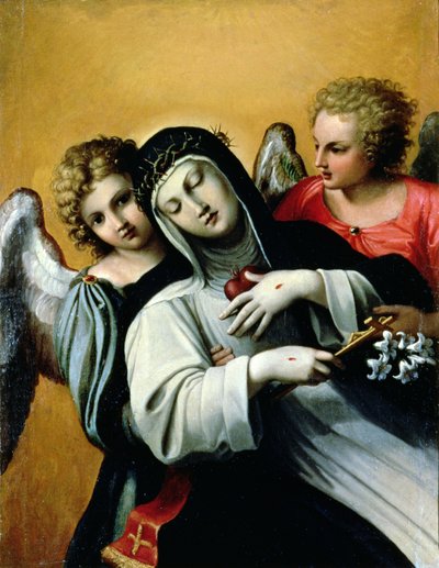 El éxtasis de Santa Catalina de Agostino Carracci