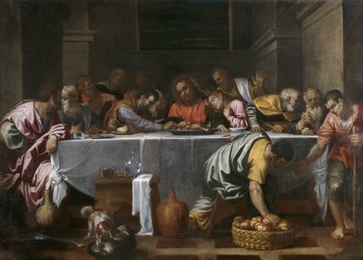 La Última Cena de Agostino Carracci