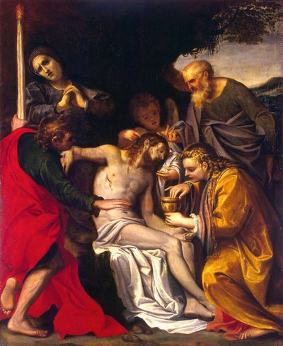 El lamento de Cristo de Agostino Carracci