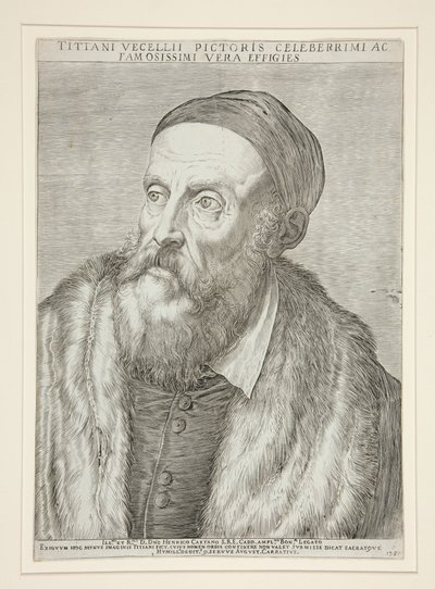 Tiziano Vecelli (Tiziano) de Agostino Carracci