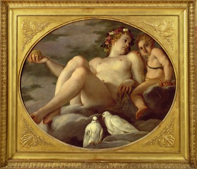 Venus y Cupido, c.1580-1600 de Agostino Carracci