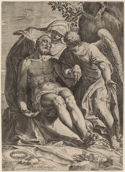 Piedad de Agostino Carracci after Veronese