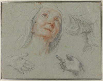 Estudios para Santa Ana en "La educación de la Virgen" de Agostino Masucci