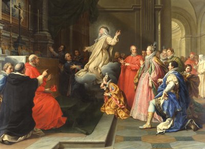 El Éxtasis de Santa Catalina de Ricci de Agostino Masucci