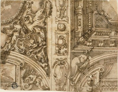 Decoración de techo ilusoria de Agostino Mitelli