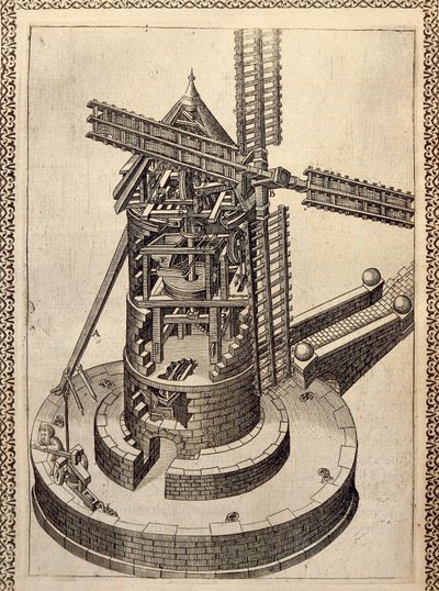Molino de viento de Agostino Ramelli